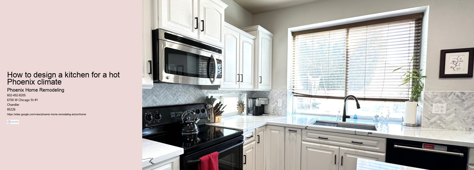 How to design a kitchen for a hot Phoenix climate